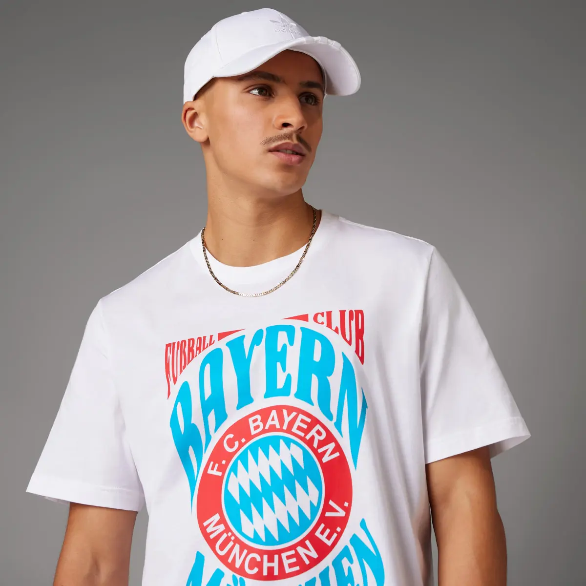 Adidas FC Bayern Originals Graphic T-Shirt. 3