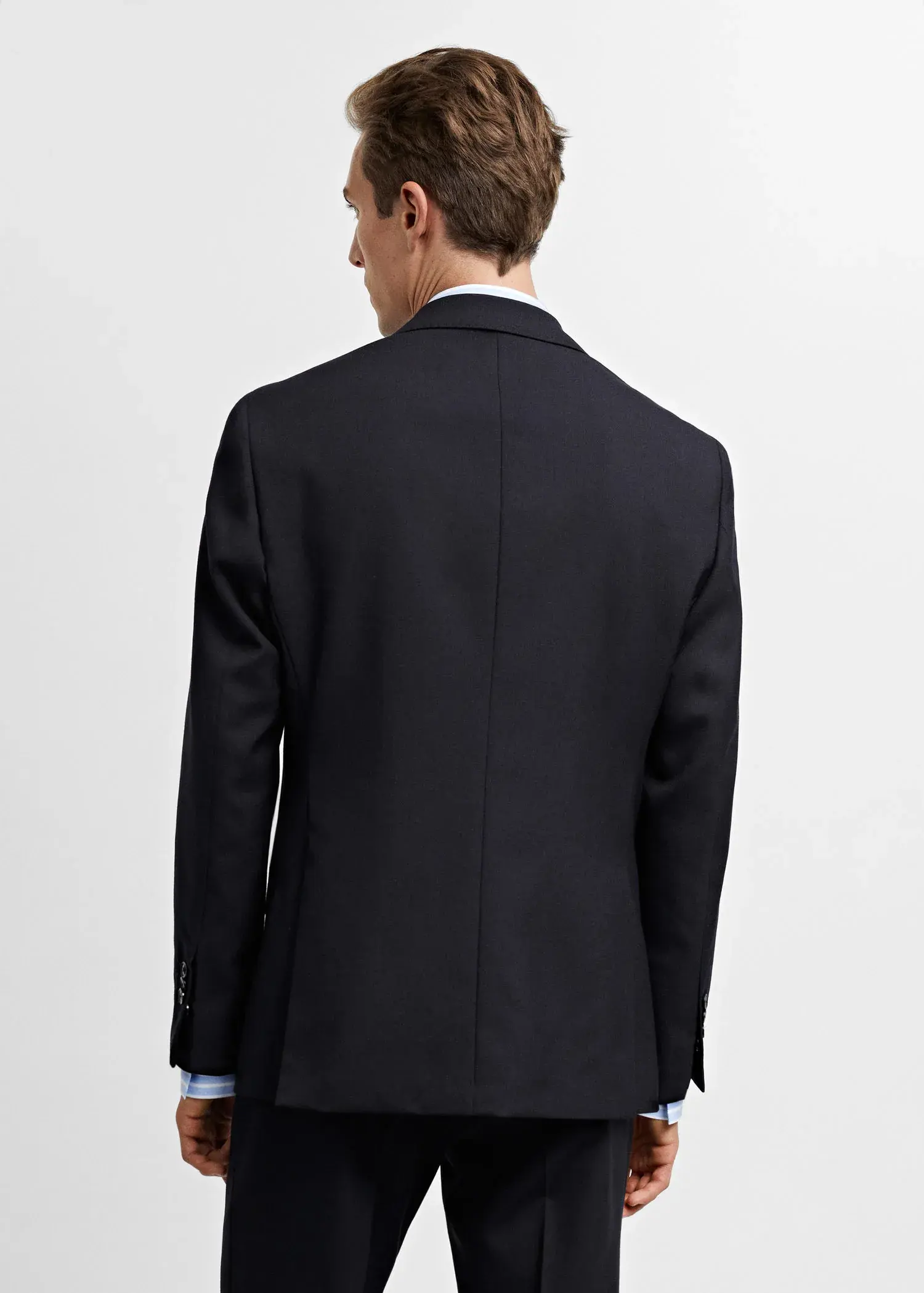 Mango 100% virgin wool suit jacket. 3