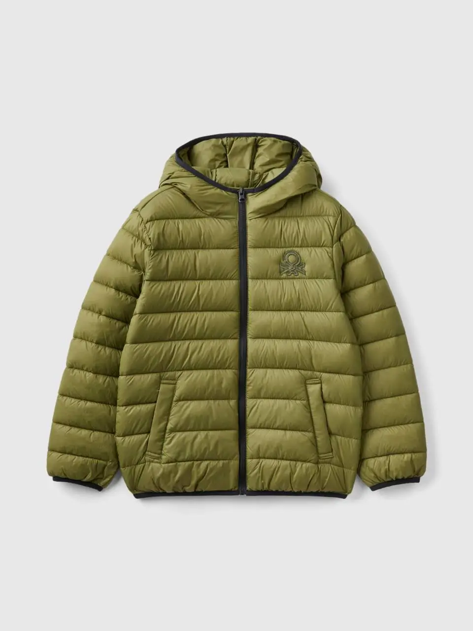 Benetton padded jacket with hood. 1