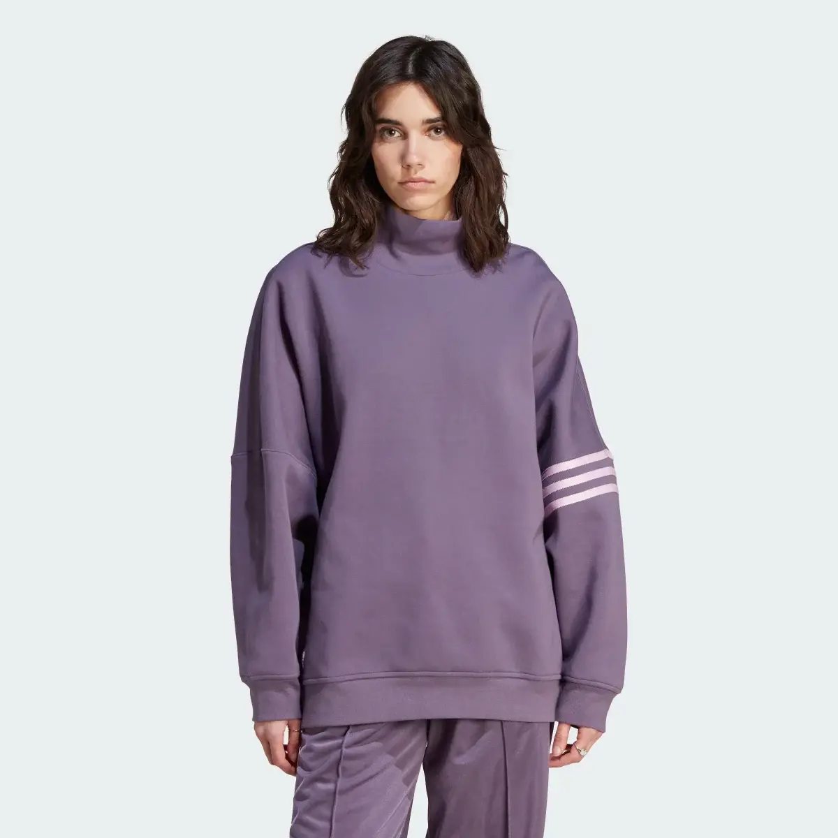 Adidas Sudadera Adicolor Neuclassics Oversized High Neck. 2