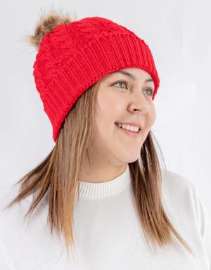 Red - Cozy Lined Hat