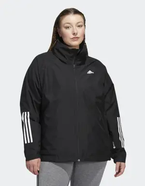 Casaco RAIN.RDY 3-STRIPES BSC (Plus Size)