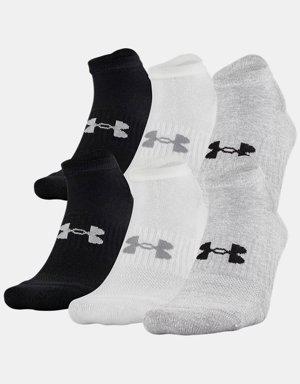 Unisex UA Training Cotton No Show 6-Pack Socks