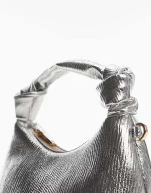 Textured knot handle bag