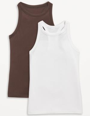 Old Navy UltraLite Rib-Knit Racerback Tank Top 2-Pack for Women brown