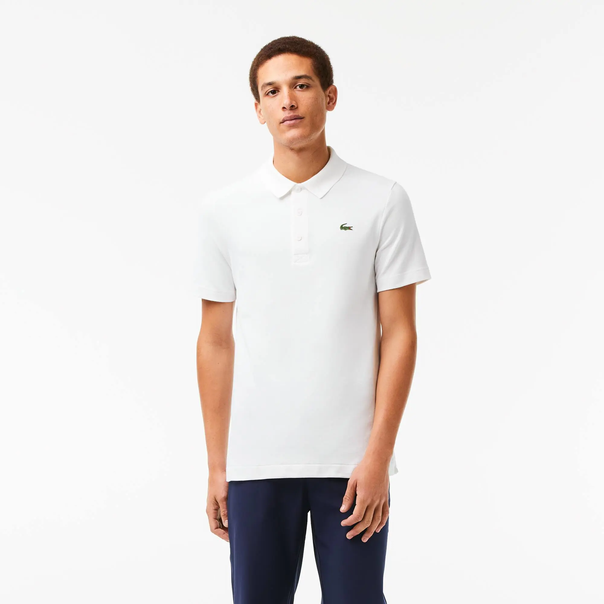 Lacoste Men's Lacoste SPORT Organic Cotton Piqué Golf Polo. 1