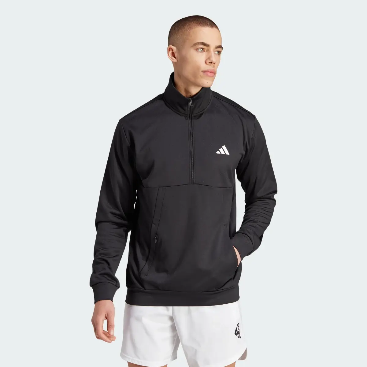 Adidas Game and Go Small Logo Training 1/4 Zip Top. 2