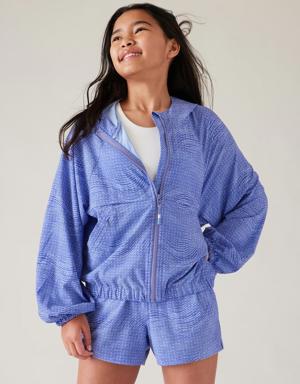 Athleta Girl Up and Away Jacket blue