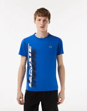 T-shirt da uomo regular fit con logo a contrasto Lacoste Sport