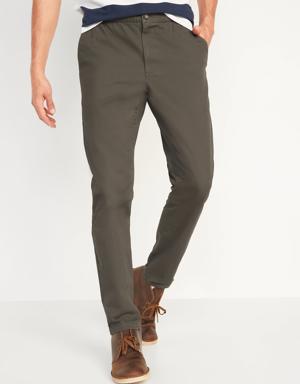 Old Navy Slim Taper Built-In Flex Pull-On Chino Pants for Men green