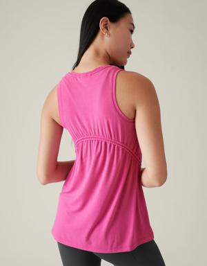 Air Out Cinch Tank pink