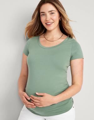 Old Navy Maternity EveryWear Scoop-Neck T-Shirt green