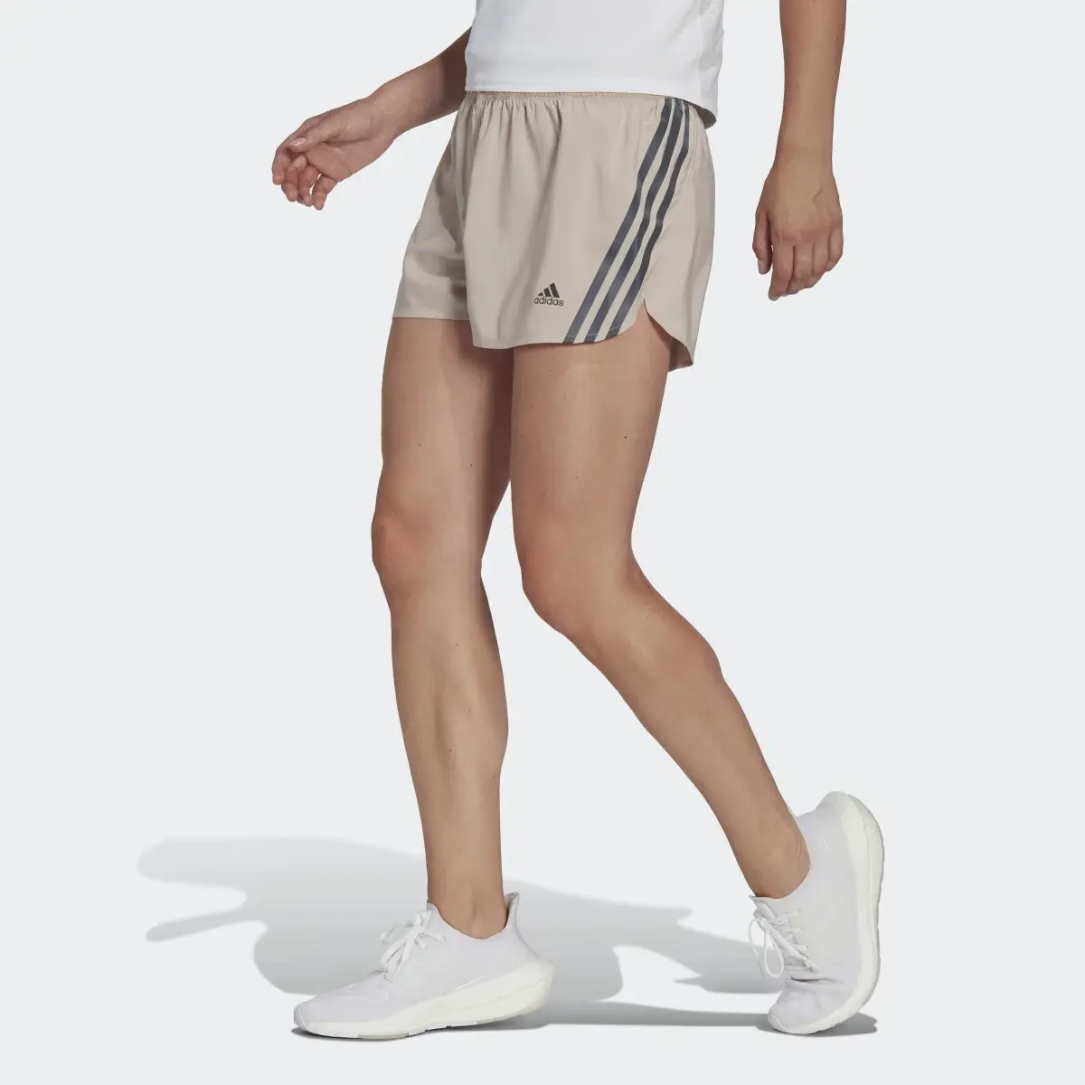 Adidas Run Icons 3-Stripes Running Shorts. 1
