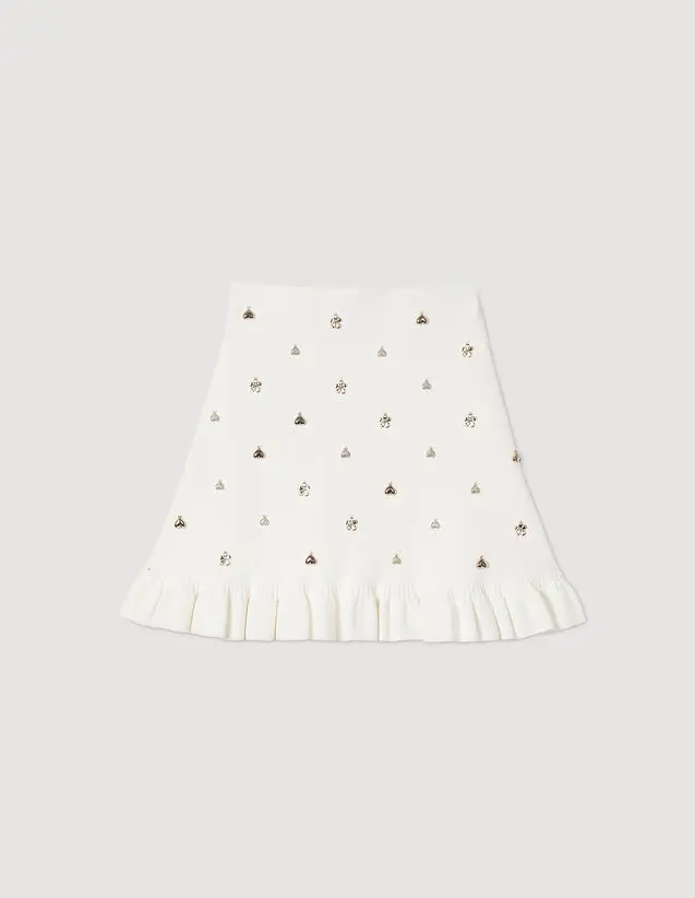 Sandro Knit skirt with charms. 2