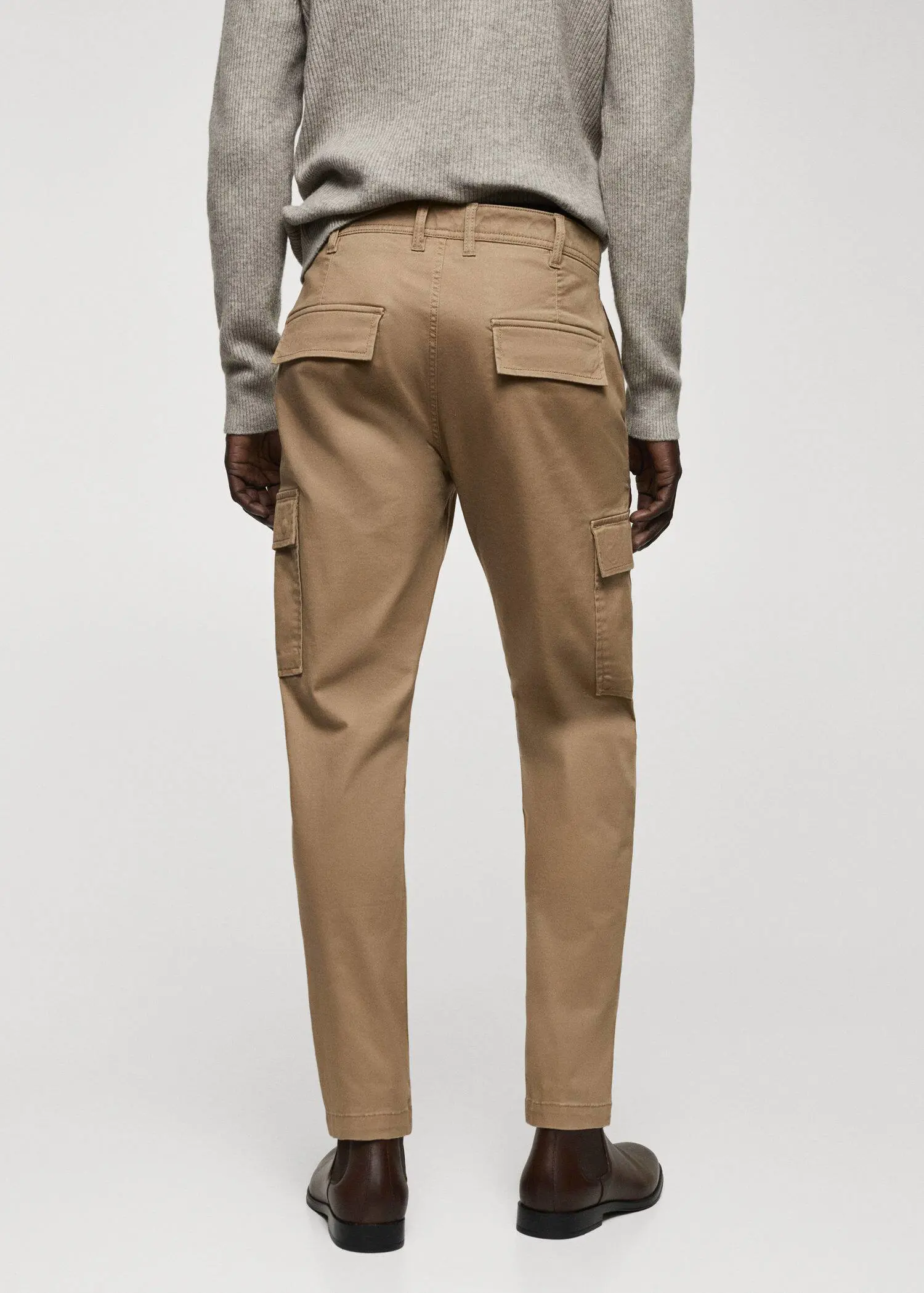 Mango Slim-fit cotton cargo pants. 3