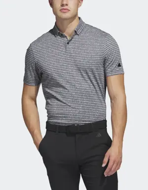 Adidas Go-To Striped Golf Polo Shirt