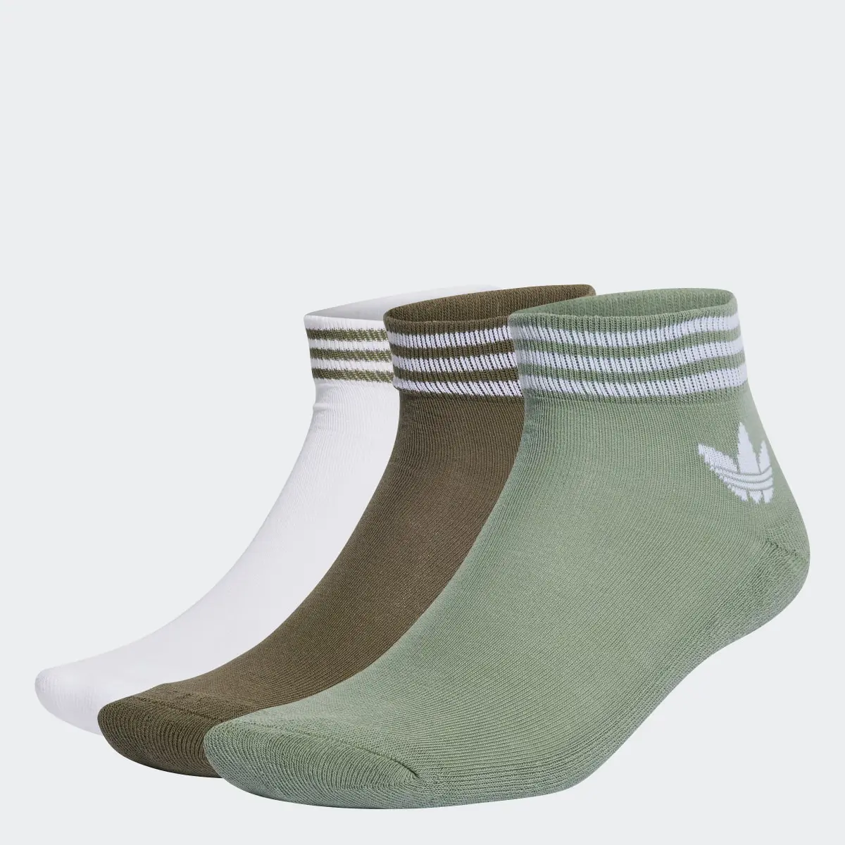 Adidas Island Club Trefoil Ankle Socks 3 Pairs. 1