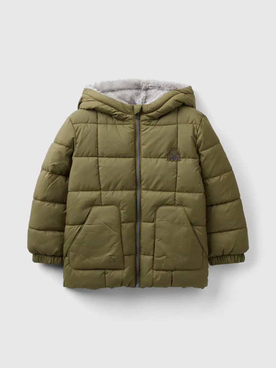 Benetton jacket with teddy interior. 1