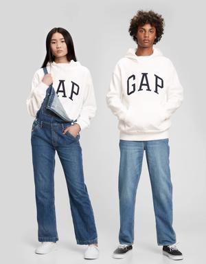 Teen Gap Logo Hoodie white