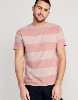 Old Navy Striped Crew-Neck T-Shirt for Men pink