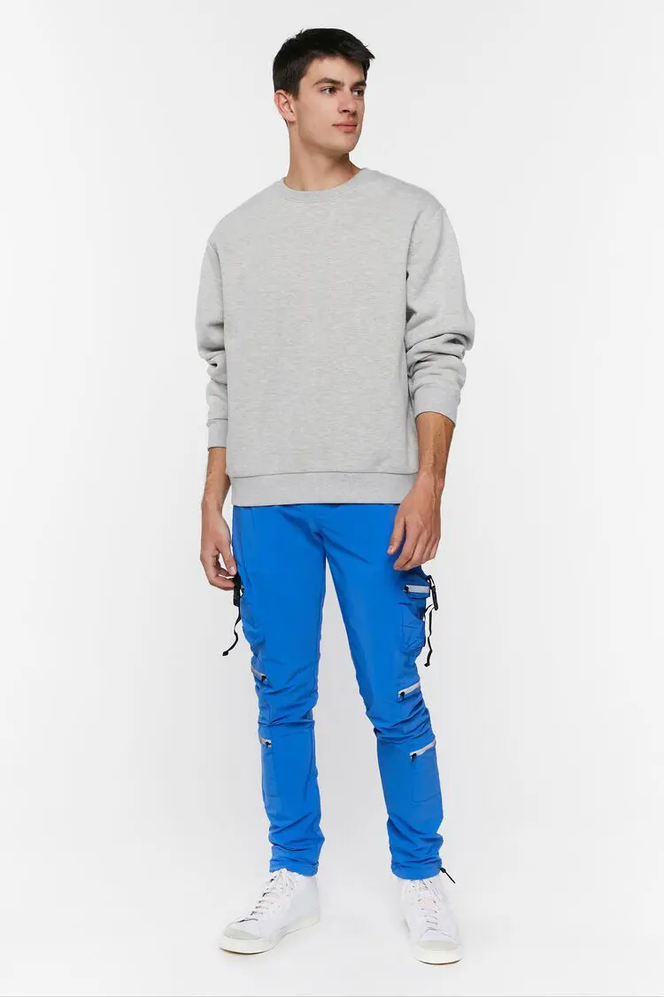 Forever 21 Forever 21 Drawstring Utility Joggers Royal Blue. 1