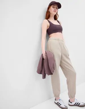 Vintage Soft High Rise Boyfriend Joggers beige