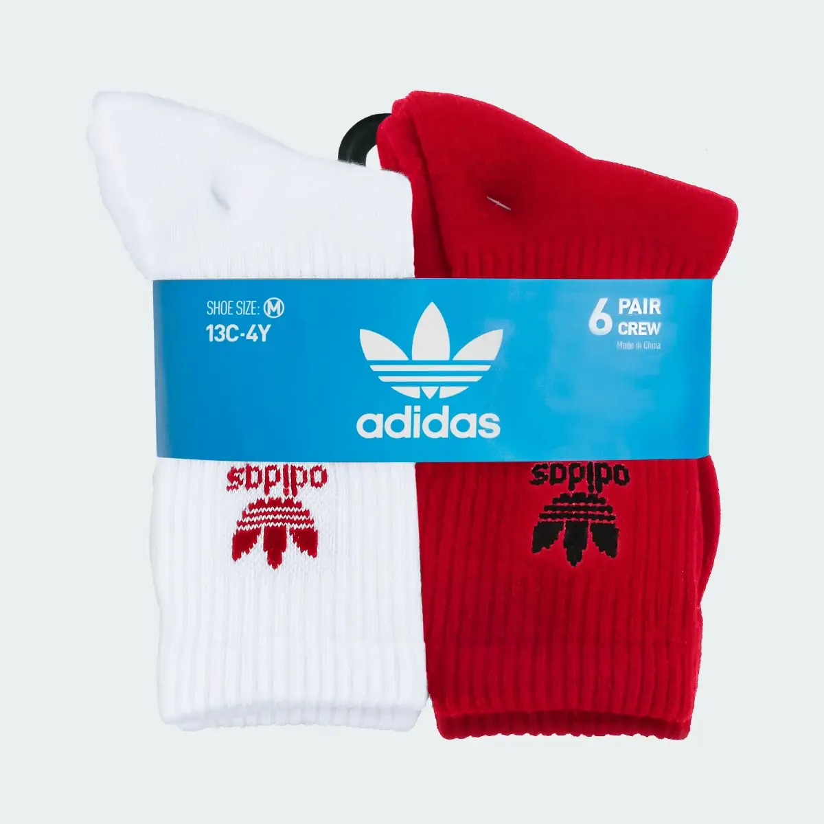 Adidas Trefoil Crew Socks 6 Pairs. 2