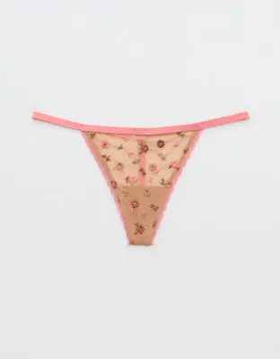 American Eagle Show Off Embroidery String Thong Underwear. 1