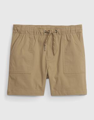 Gap Toddler Recycled Hybrid Pull-On Shorts beige