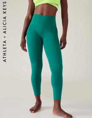 Athleta Keys Elation 7/8 Tight green