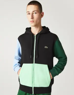 Men's Lacoste Classic Fit Colour-block Hooded Zip Sweatshirt