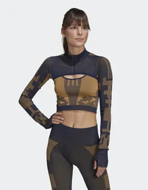 x Karlie Kloss Seamless Long Sleeve Knit Crop Top