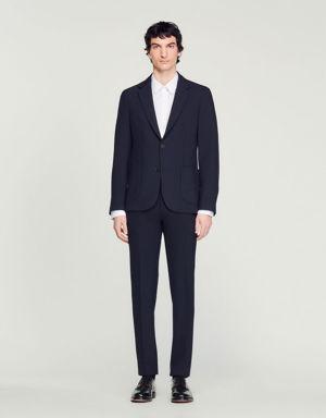 Unstructured suit jacket