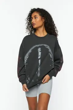 Forever 21 Forever 21 H.E.R. Graphic Pullover Charcoal/Multi. 2