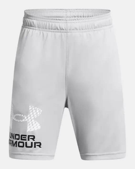 Under Armour Boys' UA Tech™ Logo Shorts (Extended Size). 1