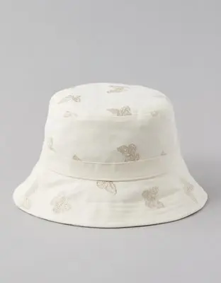 American Eagle Embroidered Butterfly Bucket Hat. 1