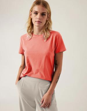 Athleta Outbound Tee orange