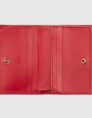 GG Marmont matelassé card case wallet