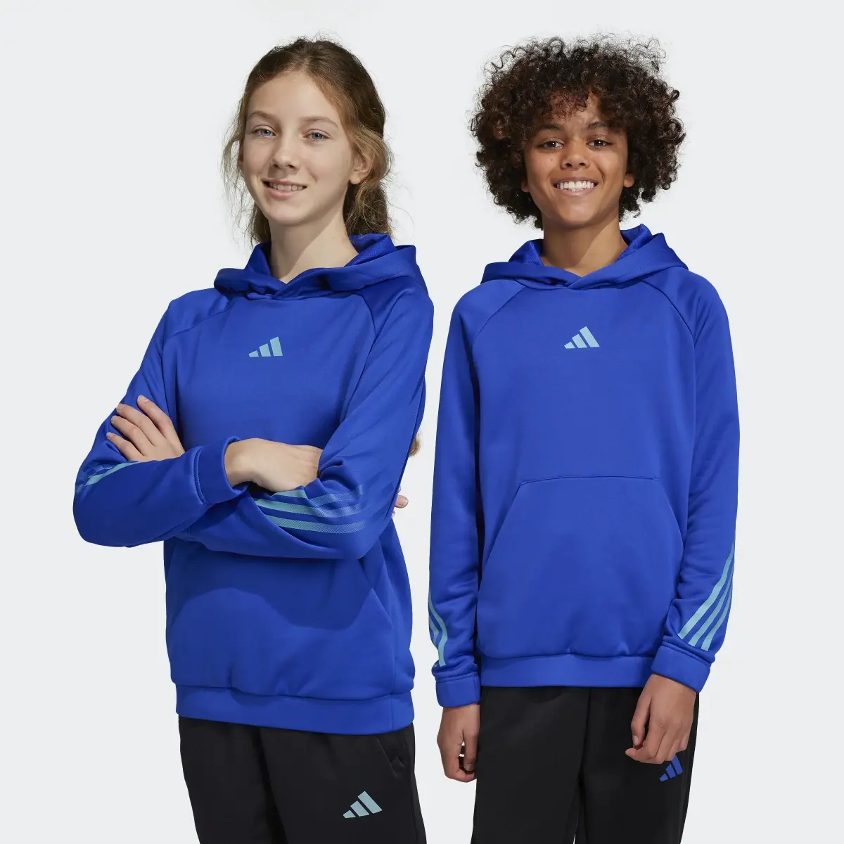 Adidas Train Icons AEROREADY 3-Stripes Hoodie. 1