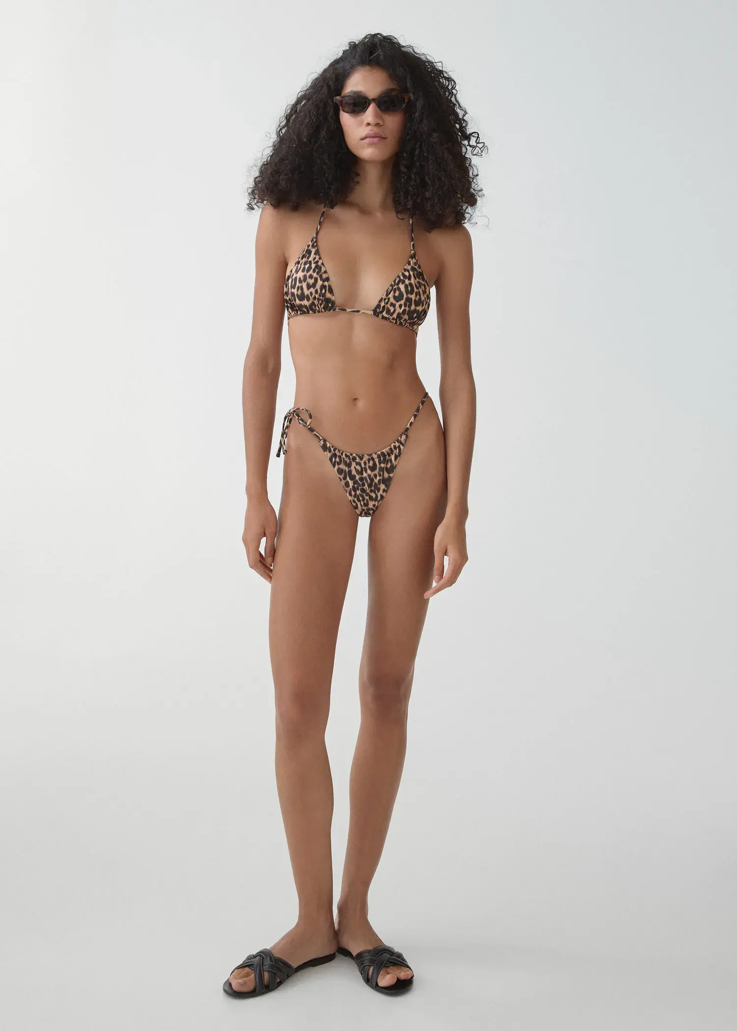 Mango Leopard bikini top. 1