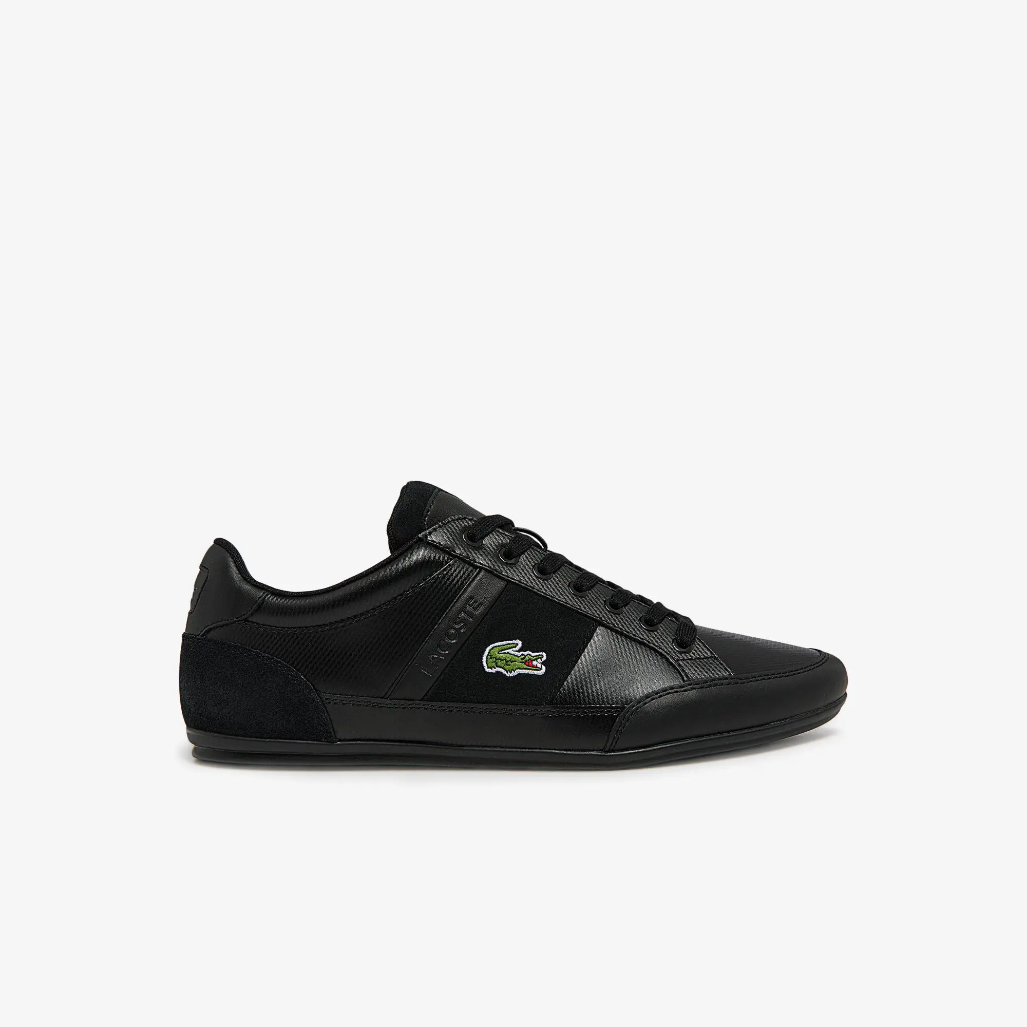 Lacoste Men's Chaymon BL Leather and Synthetic Tonal Trainers. 1