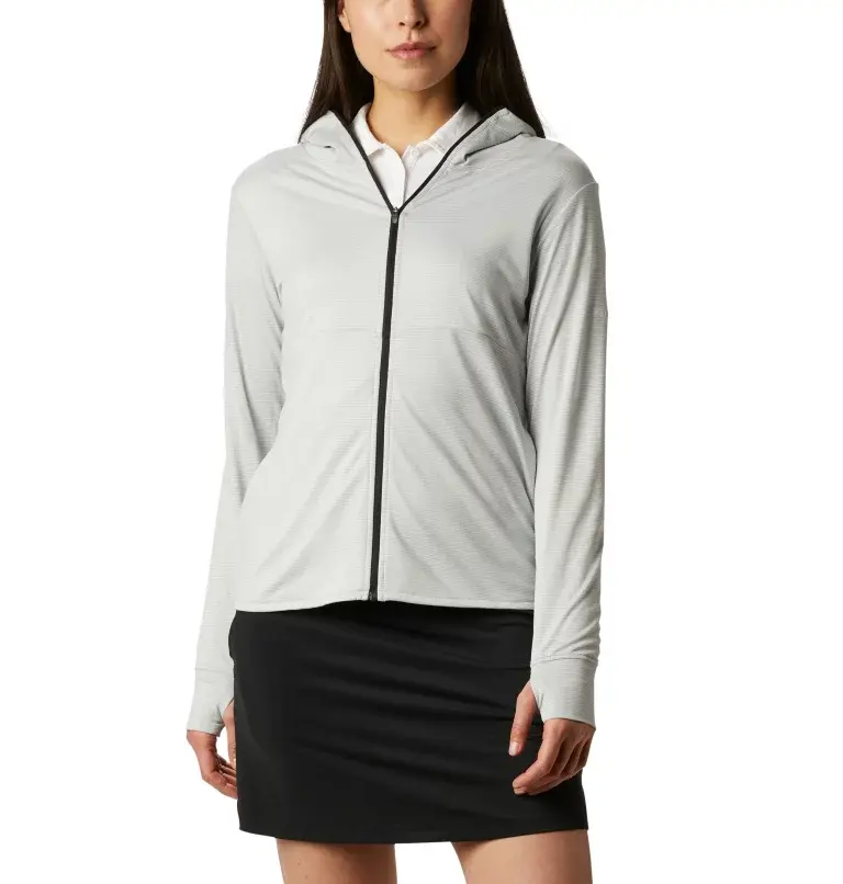 Columbia Women's Sky Full Zip Long Sleeve Golf Shirt. 2