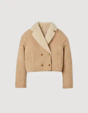 Cropped shearling jacket Login to add to Wish list