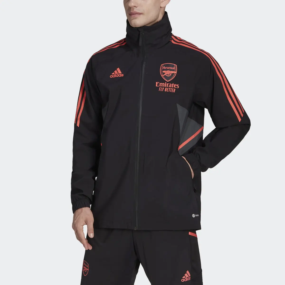 Arsenal adidas coat hotsell