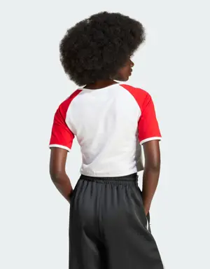Adidas Mickey Mouse x Originals 3-Stripes Icon For Her Baby Tee. 3