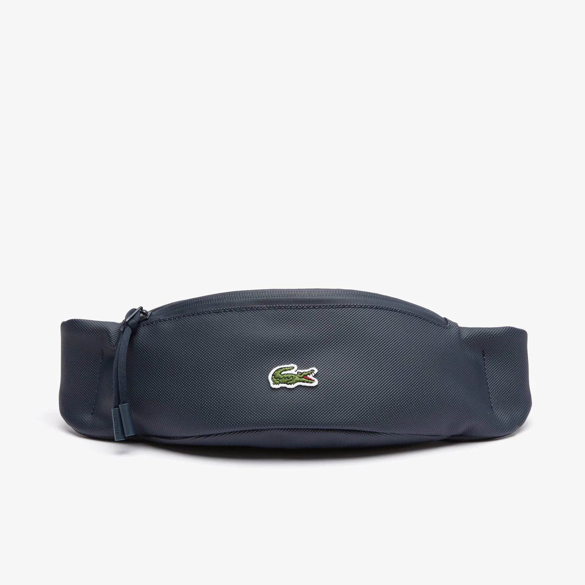 Lacoste Marsupio da uomo in canvas spalmata con zip LCST. 2