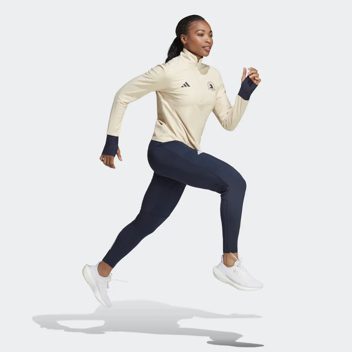 Adidas Boston Marathon® 2023 1/2-Zip Long Sleeve Running Top. 3