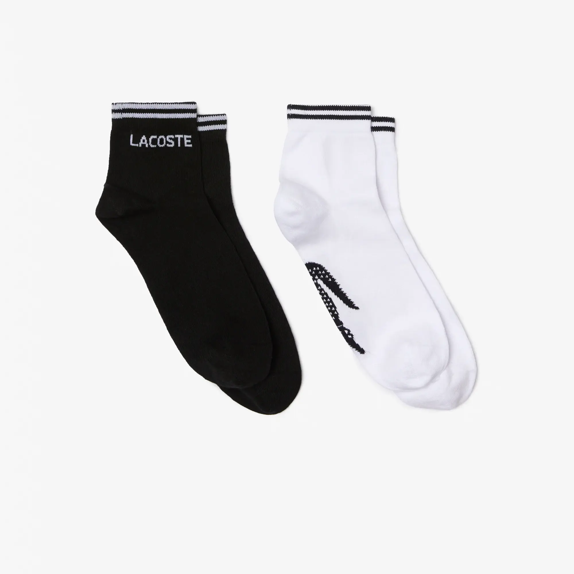 Lacoste Lot de 2 paires de chaussettes basses Lacoste SPORT en coton. 1