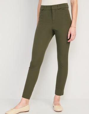 Old Navy High-Waisted Pixie Skinny Ankle Pants green