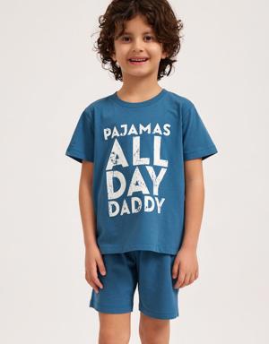 All Day Erkek Çocuk Pijama Üst Lacivert